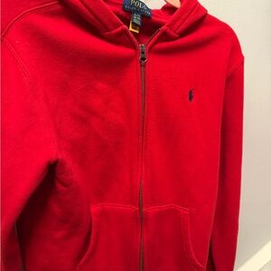 Polo by Ralph Lauren Kids Bright Red Zip-Up Hoodie